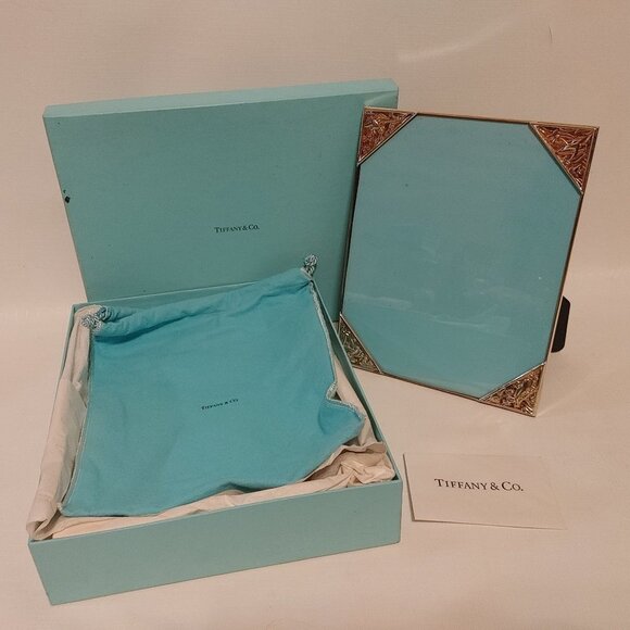 Tiffany & Co. STERLING SILVER PICTURE FRAME 8 x 10 Cut Corner Audubon - Picture 1 of 16